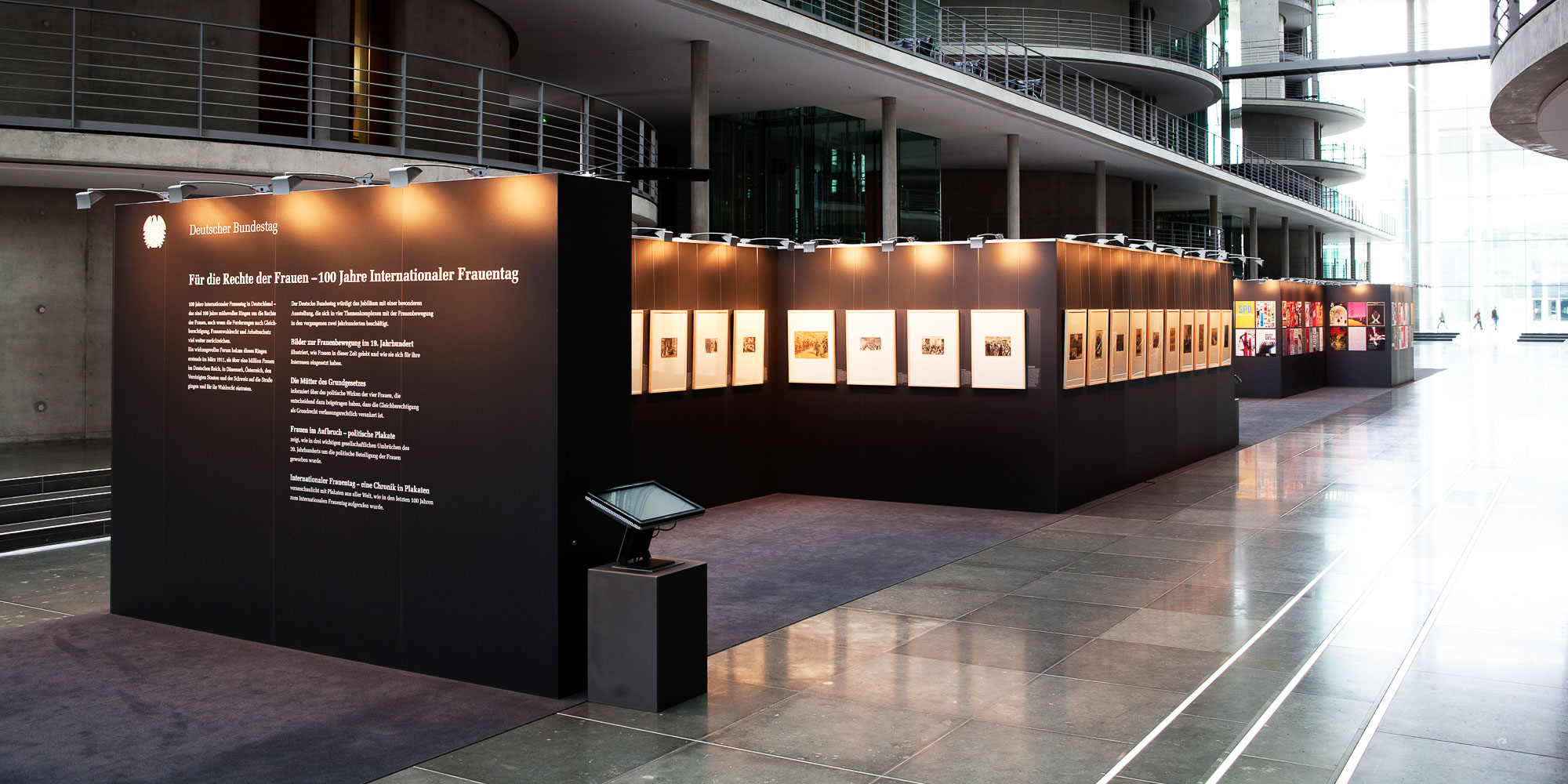 Blick auf die Ausstellung im Paul-Löbe-Haus.