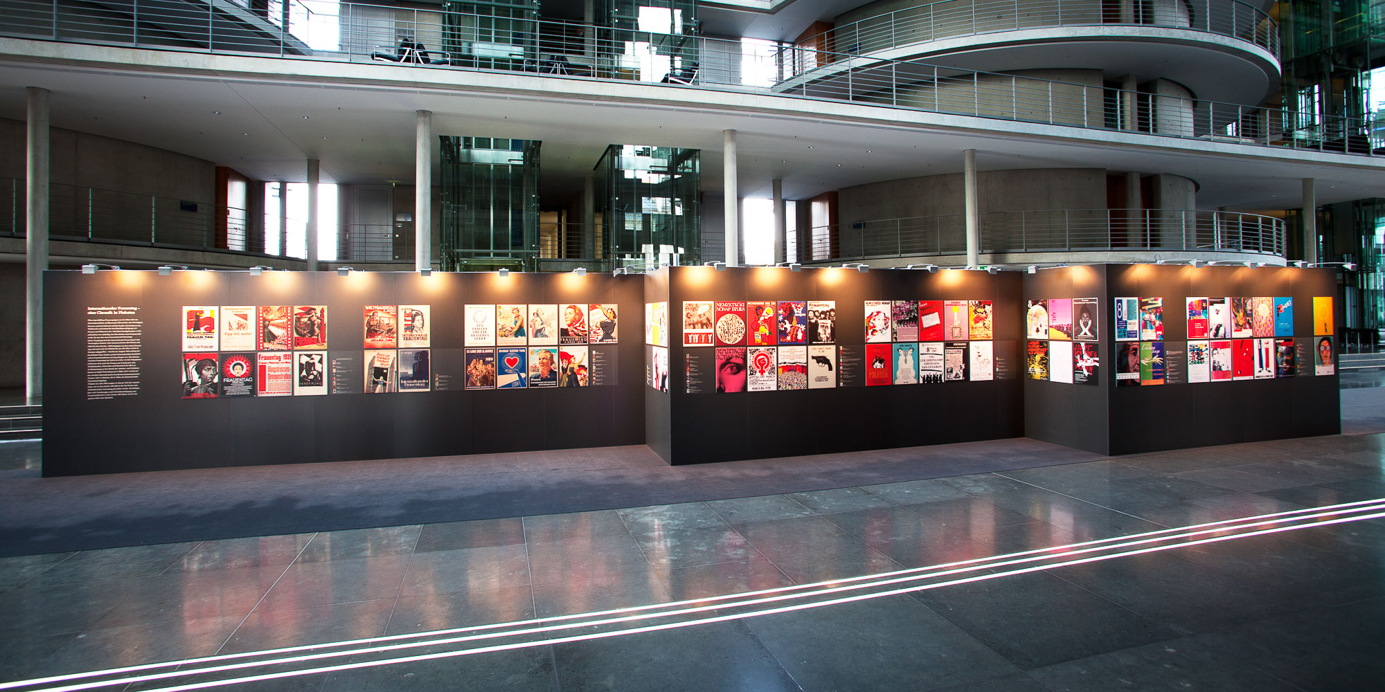 Blick auf die Ausstellung im Paul-Löbe-Haus.